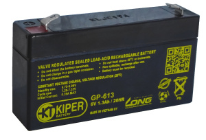 Аккумуляторная батарея Kiper GP-613 F1 6V/1.3Ah