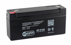 Аккумуляторная батарея Kiper GP-633 S F1 6V/3.3Ah