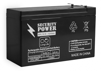 Аккумуляторная батарея Security Power SPL 12-9 F2 12V/9Ah, SPL серия купить в Минске и других городах РБ